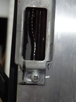 door latch opening